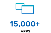 15,00+ apps