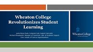 EDUCAUSE Webinar with Wheaton College